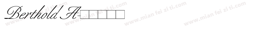 Berthold A字体转换